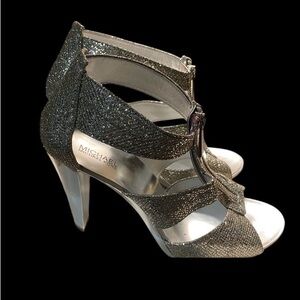 Michael Kors Sparkling Silver Heels